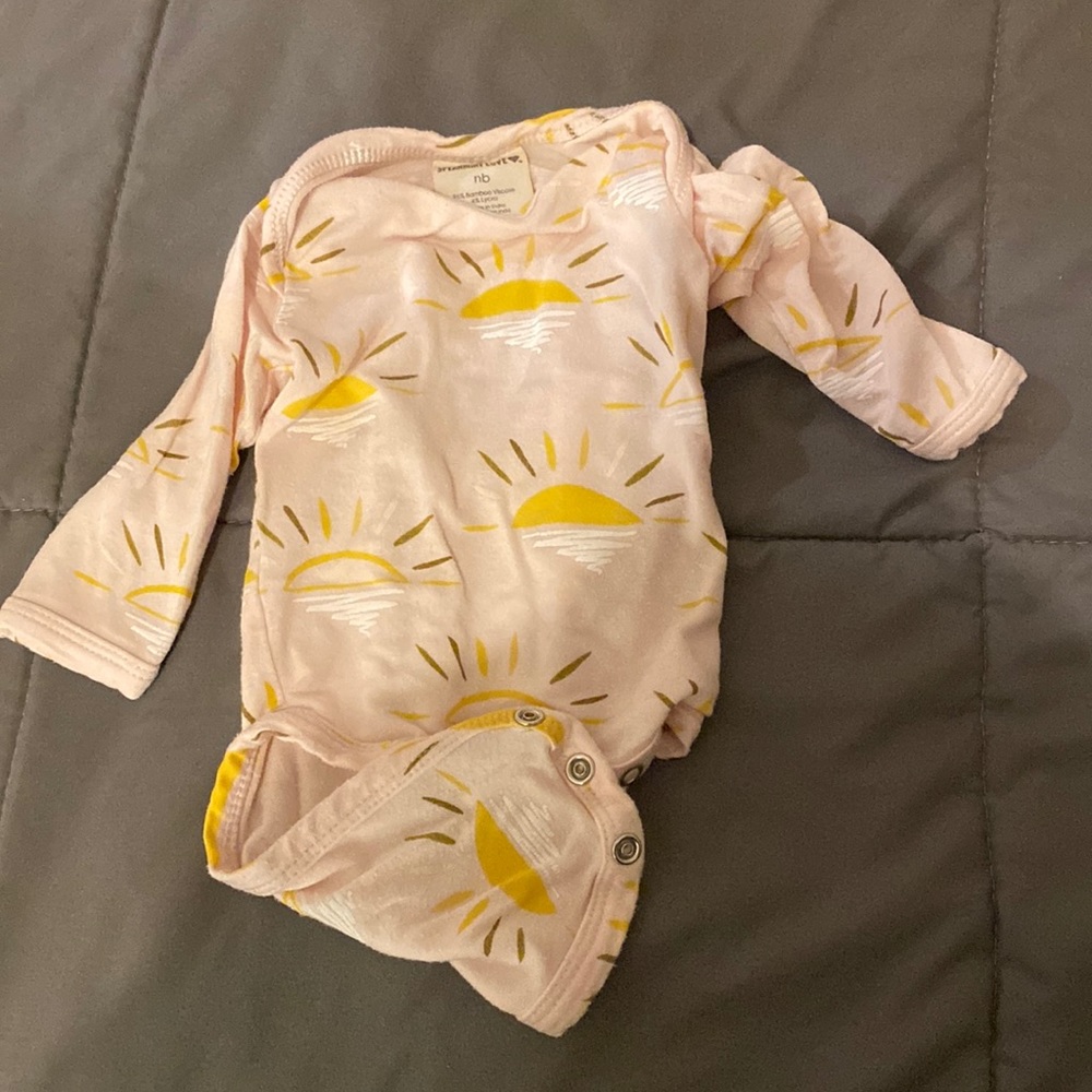 Light pink sunshine onesie